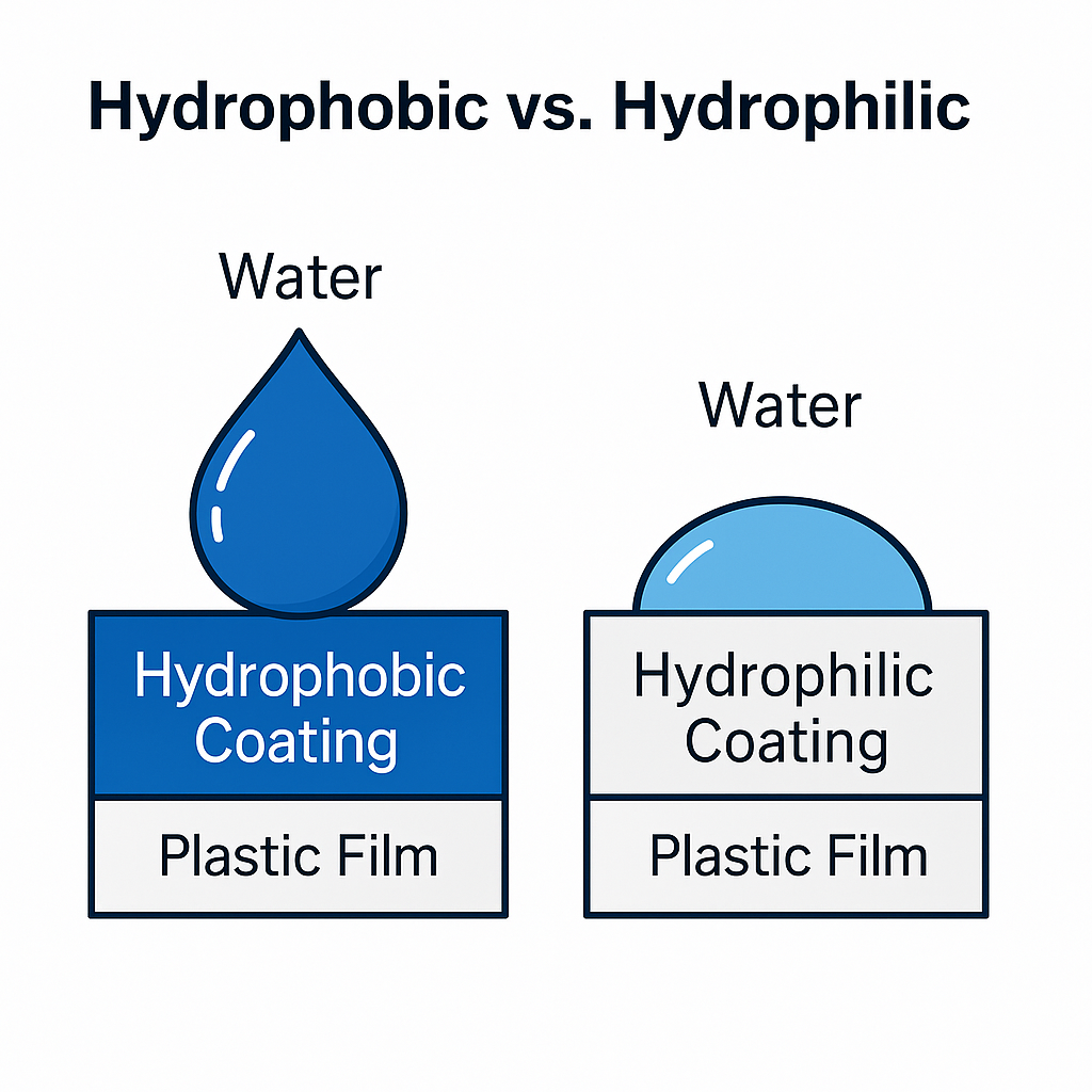 Hydrophillic vs hydrophobic