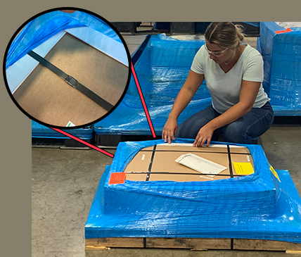 Inspecting Corner Guards of Shipment